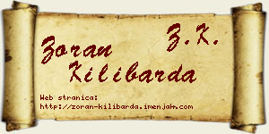 Zoran Kilibarda vizit kartica